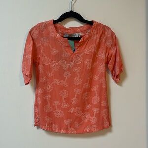Tybee Island Girls Coral/White NORAH Palm Tree Boho Sundress,One Size,2T-4T,NWT